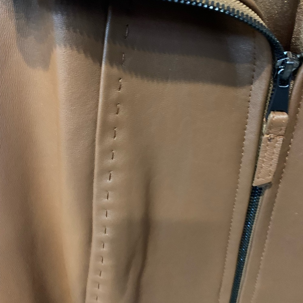 ☀️Brown Leather Coat☀️ NWT - Picture 9 of 11